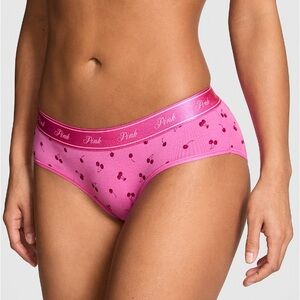 🔥VS Pink cotton hipster hiphugger panty sz L NWT